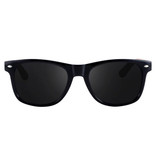 Barcur Occhiali da sole in noce con astuccio in legno - Protezione UV400 e filtro polarizzatore per uomo e donna - Neri