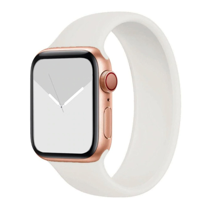 Correa de silicona para iWatch 38 mm / 40 mm (extra pequeña) - Correa de pulsera Correa de pulsera Correa de reloj blanca