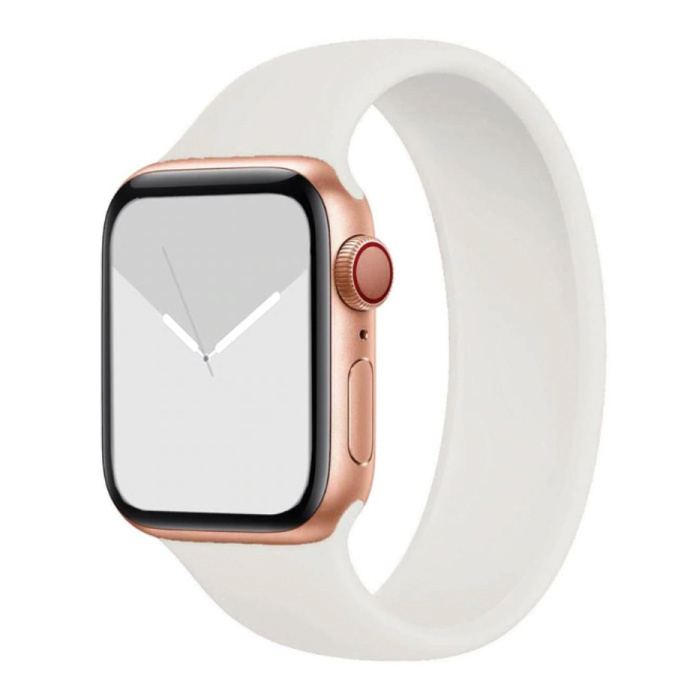 Siliconen Bandje voor iWatch 38mm / 40mm  (Extra Small) - Armband Strap Polsband Horlogeband Wit