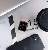 Stuff Certified® Silikonowy pasek do zegarka iWatch 42 mm / 44 mm (bardzo mały) - Bransoletka Pasek Pasek na rękę Pasek do zegarka Czarny