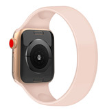 Stuff Certified® Silikonowy pasek do zegarka iWatch 42 mm / 44 mm (średni mały) - Bransoletka Pasek Pasek na rękę Pasek do zegarka Czarny