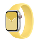 Stuff Certified® Bracelet en silicone pour iWatch 38 mm / 40 mm (grand) - Bracelet Bracelet Bracelet de montre jaune