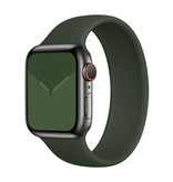 Stuff Certified® Bracelet en silicone pour iWatch 42 mm / 44 mm (grand) - Bracelet Bracelet Bracelet de montre Bracelet vert foncé