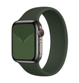 Stuff Certified® Silicone Strap for iWatch 42mm / 44mm (Medium) - Bracelet Strap Wristband Watchband Dark Green