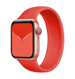 Stuff Certified® Siliconen Bandje voor iWatch 42mm / 44mm  (Medium Small) - Armband Strap Polsband Horlogeband Rood