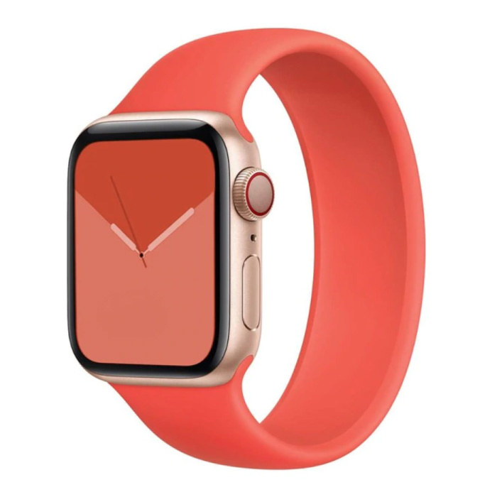 Correa de silicona para iWatch 42 mm / 44 mm (mediano) - Correa de pulsera Correa de pulsera Correa de reloj Rojo claro