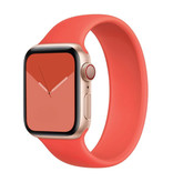 Stuff Certified® Silicone Strap for iWatch 42mm / 44mm (Small) - Bracelet Strap Wristband Watchband Light red