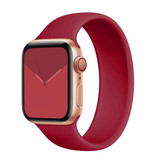 Stuff Certified® Silicone Strap for iWatch 42mm / 44mm (Large) - Bracelet Strap Wristband Watchband Dark Red