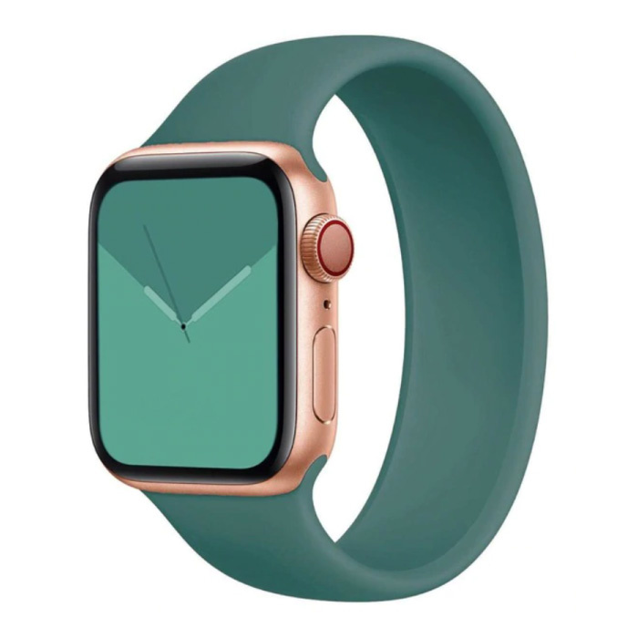 Siliconen Bandje voor iWatch 38mm / 40mm  (Large) - Armband Strap Polsband Horlogeband Lichtgroen