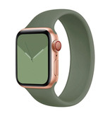 Stuff Certified® Siliconen Bandje voor iWatch 42mm / 44mm  (Medium) - Armband Strap Polsband Horlogeband Groen