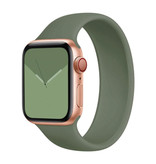 Stuff Certified® Silikonowy pasek do zegarka iWatch 42 mm / 44 mm (mały) - Bransoletka Pasek Na rękę Pasek do zegarka Zielony