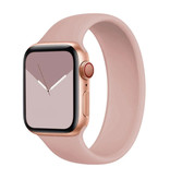 Stuff Certified® Silikonowy pasek do zegarka iWatch 38 mm / 40 mm (średni mały) - Bransoletka Pasek Wristband Watchband Różowy