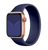 Stuff Certified® Pasek silikonowy do zegarka iWatch 42 mm / 44 mm (średni) - Bransoletka Pasek Pasek na rękę Pasek do zegarka Niebieski