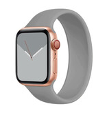 Stuff Certified® Pasek silikonowy do zegarka iWatch 42 mm / 44 mm (średni) - Bransoletka Pasek Pasek na rękę Pasek do zegarka Szary