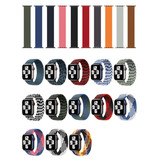 Stuff Certified® Cinturino in nylon intrecciato per iWatch 42 mm / 44 mm (grande) - Cinturino cinturino cinturino cinturino rosso