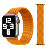 Stuff Certified® Braided Nylon Strap for iWatch 38mm / 40mm (Small) - Bracelet Strap Wristband Watchband Orange