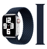 Stuff Certified® Braided Nylon Strap for iWatch 38mm / 40mm (Medium) - Bracelet Strap Wristband Watchband Dark Blue