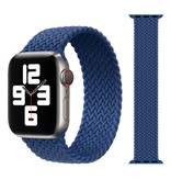 Stuff Certified® Gevlochten Nylon Bandje voor iWatch 38mm / 40mm  (Large) - Armband Strap Polsband Horlogeband Blauw