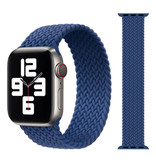 Stuff Certified® Gevlochten Nylon Bandje voor iWatch 42mm / 44mm  (Small) - Armband Strap Polsband Horlogeband Blauw