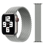 Stuff Certified® Braided Nylon Strap for iWatch 42mm / 44mm (Large) - Bracelet Strap Wristband Watchband Light Gray
