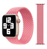 Stuff Certified® Correa de nailon trenzada para iWatch 42 mm / 44 mm (extra pequeña) - Correa de pulsera Correa de pulsera Correa de reloj Rosa