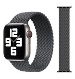 Stuff Certified® Braided Nylon Strap for iWatch 42mm / 44mm (Large) - Bracelet Strap Wristband Watchband Gray