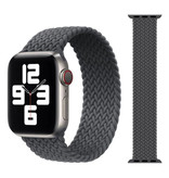 Stuff Certified® Braided Nylon Strap for iWatch 42mm / 44mm (Medium) - Bracelet Strap Wristband Watchband Gray