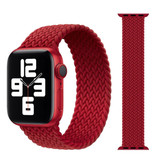 Stuff Certified® Braided Nylon Strap for iWatch 42mm / 44mm (Small) - Bracelet Strap Wristband Watchband Red