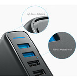 ANKER 5-Port Wandladegerät - PowerIQ Wallcharger AC Home Ladegerät Steckeradapter Schwarz