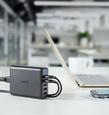 ANKER 5-Port Muur Oplader - PowerIQ Wallcharger AC Thuislader Stekkerlader Adapter Zwart