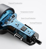 ANKER Cargador de coche PowerIQ de puerto doble USB-C y USB de 30 W - Negro