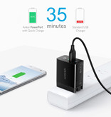 ANKER Cargador de enchufe - PowerIQ / Quick Charge 3.0 Cargador de pared Cargador doméstico de CA Adaptador de cargador de pared Negro