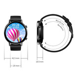 Sanlepus Smartwatch z dodatkowym paskiem - siatka ze stali nierdzewnej / silikon Fitness Sport Activity Tracker Zegarek Android - różowy