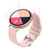 Sanlepus ECG Smartwatch - Bracelet en silicone Fitness Sport Activity Tracker Watch Android - Rouge