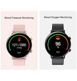 Sanlepus EKG Smartwatch - silikonowy pasek Fitness Sport Activity Tracker Watch Android - czerwony