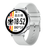 Sanlepus ECG Smartwatch - Bracelet en silicone Fitness Sport Activity Tracker Watch Android - Blanc