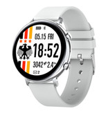 Sanlepus EKG Smartwatch - Silikonband Fitness Sport Activity Tracker Uhr Android - Weiß