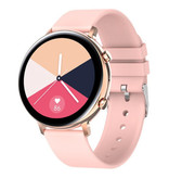 Sanlepus ECG Smartwatch - Silicoon Bandje Fitness Sport Activity Tracker Horloge Android - Roze