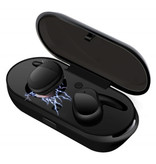 Brightside Écouteurs sans fil - Écouteurs TWS Smart Touch Control Bluetooth 5.0 Écouteurs sans fil Noir