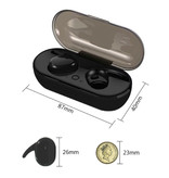 Brightside Bezprzewodowe słuchawki - Smart Touch Control TWS Słuchawki douszne Bluetooth 5.0 Bezprzewodowe słuchawki Słuchawki czarne
