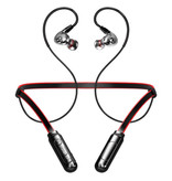 Nisheng X9 Słuchawki Bluetooth 5.0 z pałąkiem na szyję Słuchawki douszne iOS / Android Ecouteur Clear Sound Black