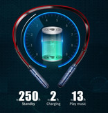 Nisheng X9 Słuchawki Bluetooth 5.0 z pałąkiem na szyję Słuchawki douszne iOS / Android Ecouteur Clear Sound Black