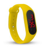 Sailwind Cinturino per orologio digitale - Schermo LED con cinturino in silicone Sport Fitness - Giallo