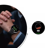 Lige Sport Smartwatch - Reloj de seguimiento de actividad física con correa de silicona Android - Negro