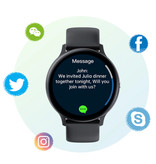 Lige Sport Smartwatch - Cinturino in silicone Fitness Activity Tracker Watch Android - Nero