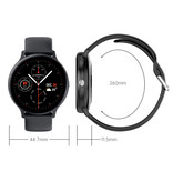 Lige Sport Smartwatch - Silicone Strap Fitness Activity Tracker Watch Android - Black