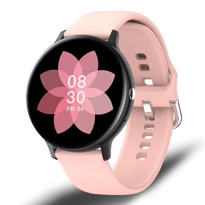 Sport Smartwatch - Bracelet en Silicone Fitness Activity Tracker Montre Android - Rose