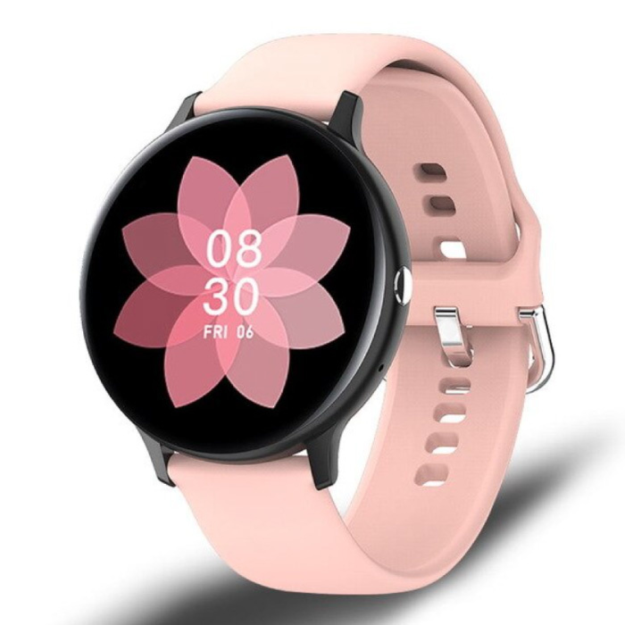 Sport Smartwatch - Reloj de seguimiento de actividad física con correa de silicona Android - Rosa