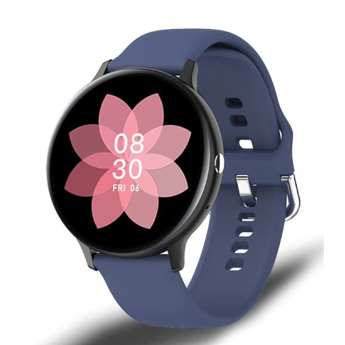 Sport Smartwatch - Bracelet en Silicone Fitness Tracker Montre Android - Bleu