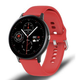 Lige Sport Smartwatch - Bracelet en Silicone Fitness Tracker Montre Android - Rouge